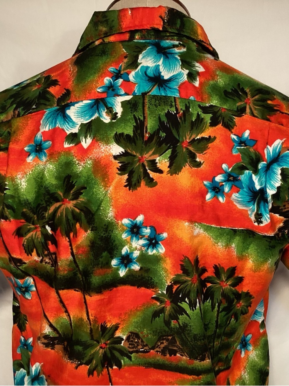 Vintage Hukilau Fashions Honolulu Men's Tropical Floral Hawaiian Camp Shirt - Picture 6 of 12